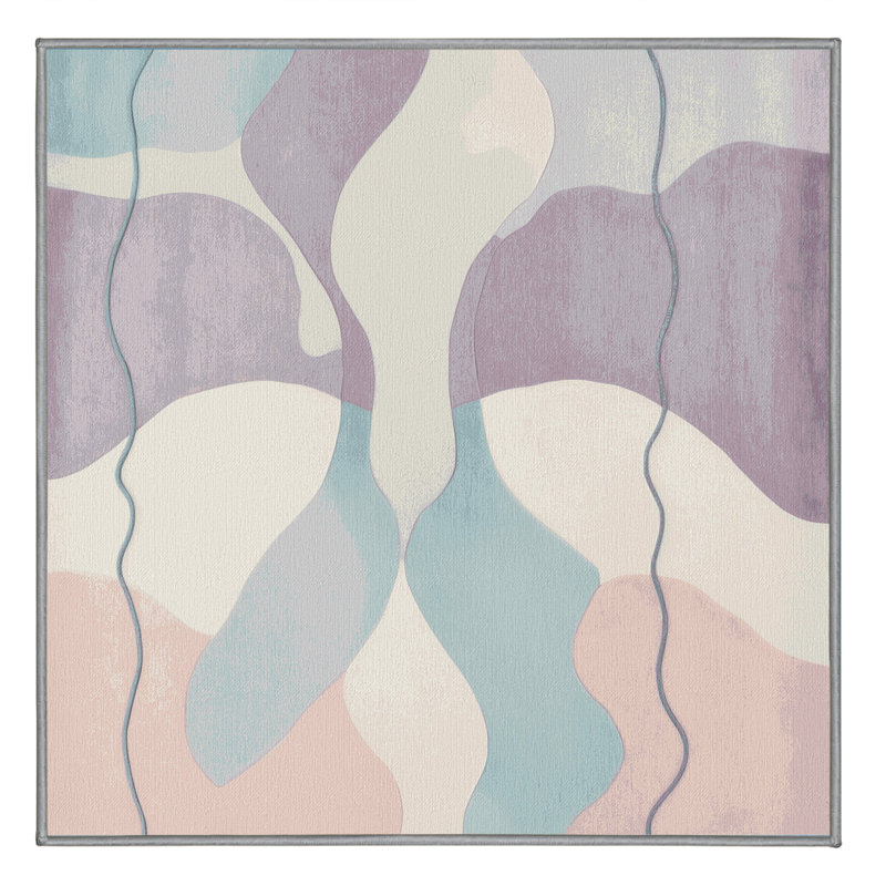 Rose Quartz Ripple Rug, Square 5'