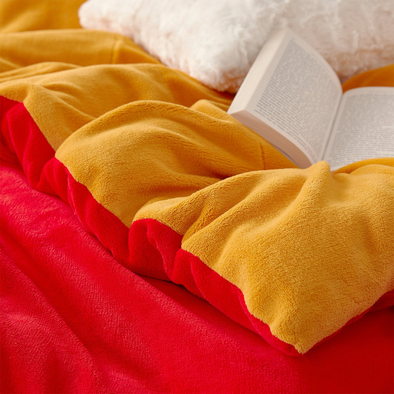 Even Heroes Need Sleep Coma Inducer Oversized Comforter Set, Queen Comforter + 2 Standard Shams, Red