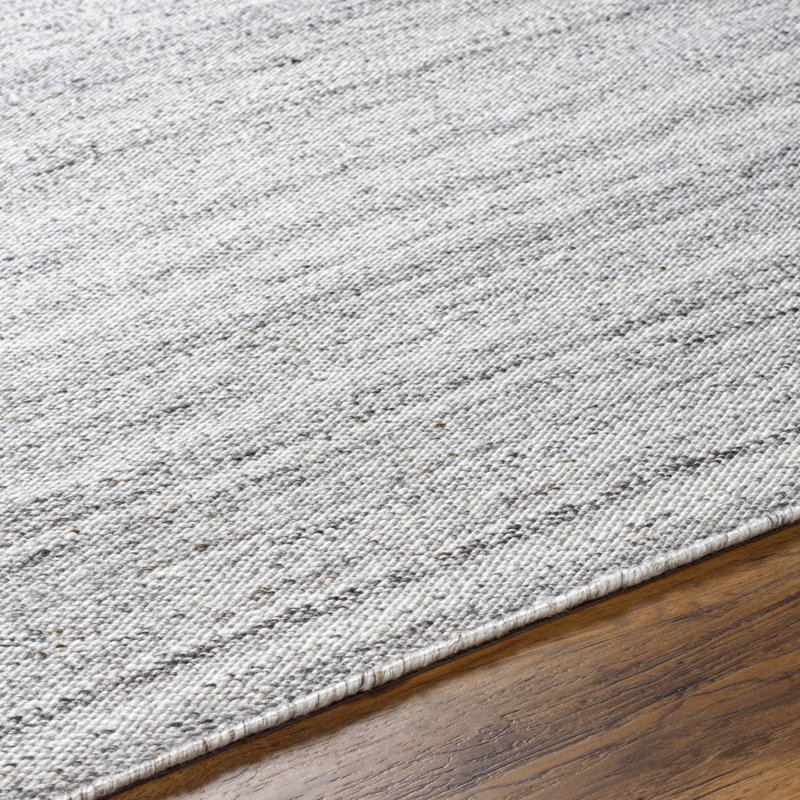 Abstract Area Rug in Gray, Rectangle 2' x 3'