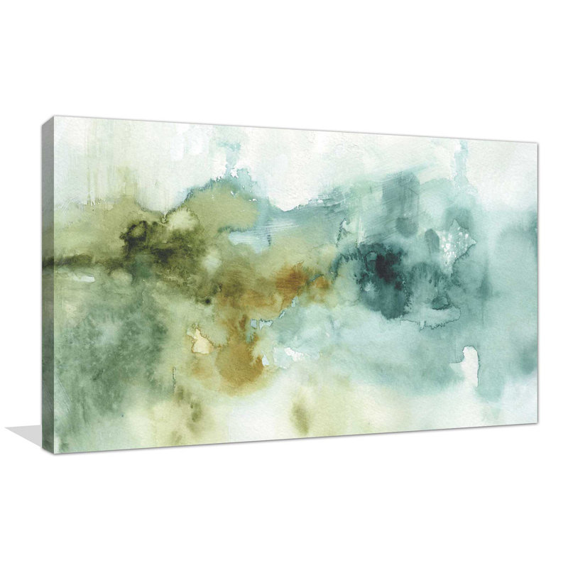 «My Greenhouse Abstract I No Gold» par Lisa Audit - reproduction sur toile, H 36 po x l 60 po x P 1,5 po, Toile tendue