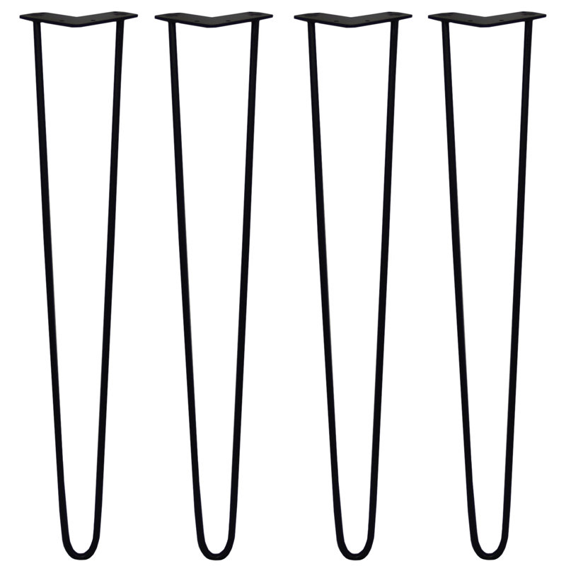 Downend Table Leg, Black, 71cm H x 11cm W x 8cm D