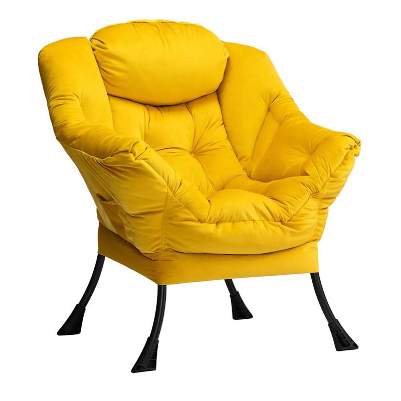 Armchair Accent Chair Lazy Chair, Yellow