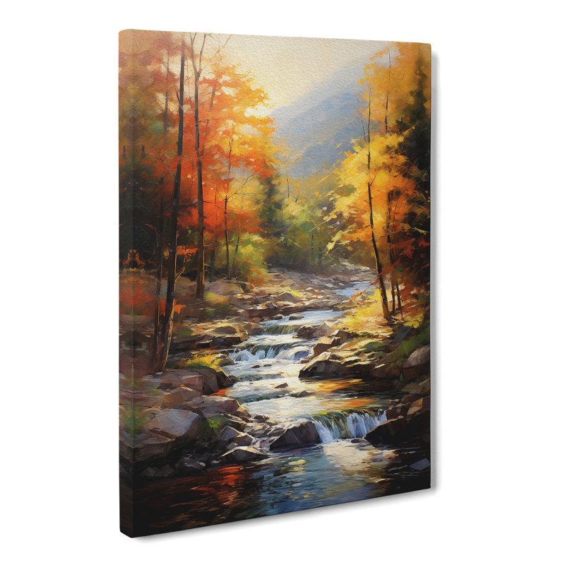 Stream Impressionism No.3 - No Frame Print, 76cm H x 50cm W x 3cm D