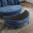 Upholstered Barrel Chair With Ottoman-100891575