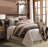 Chalet Cream/Taupe Aztec Print Southwestern Style 3 Piece Comforter Set-1697016344