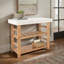 Console en bois et noyer marbré