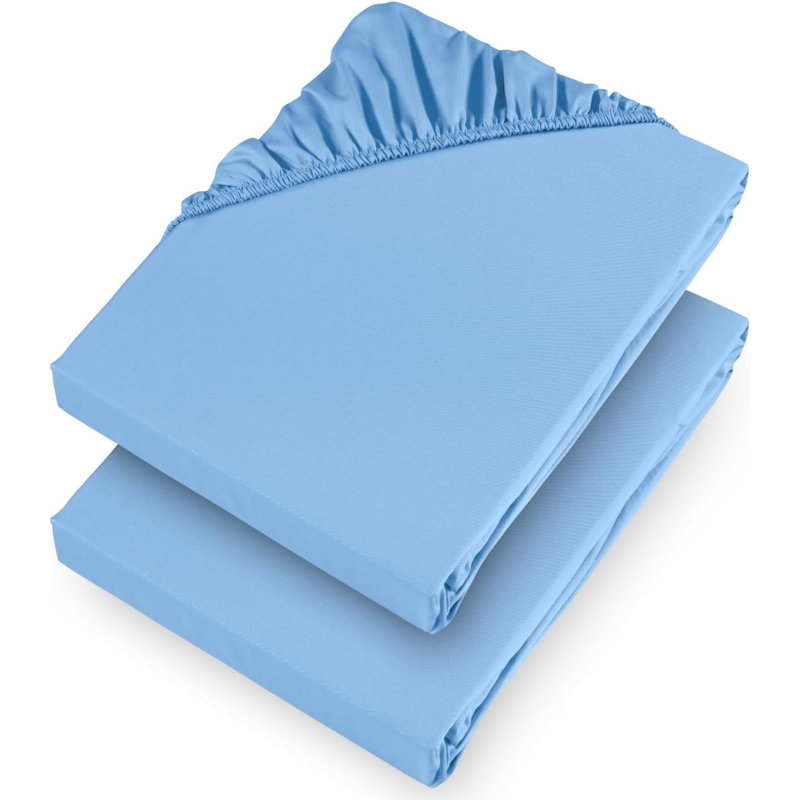 Machine Tufted Fitted Sheet, Double (137cm W x 190cm L)