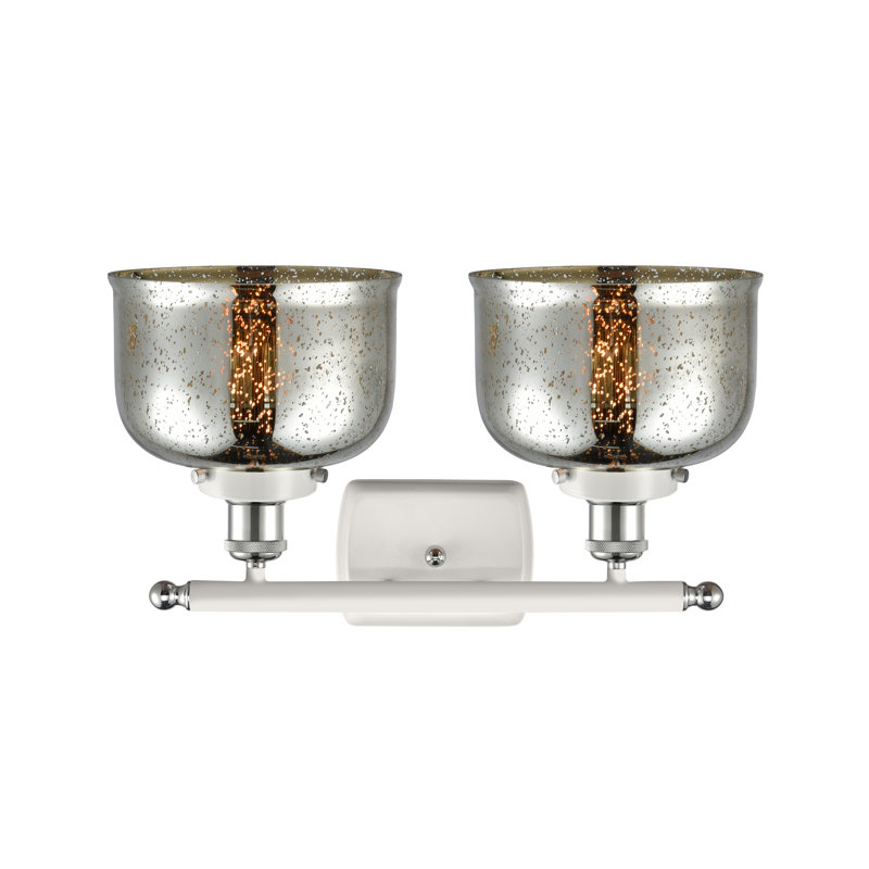 2 - Light Dimmable LED Bath Bar, White/Polished Chrome