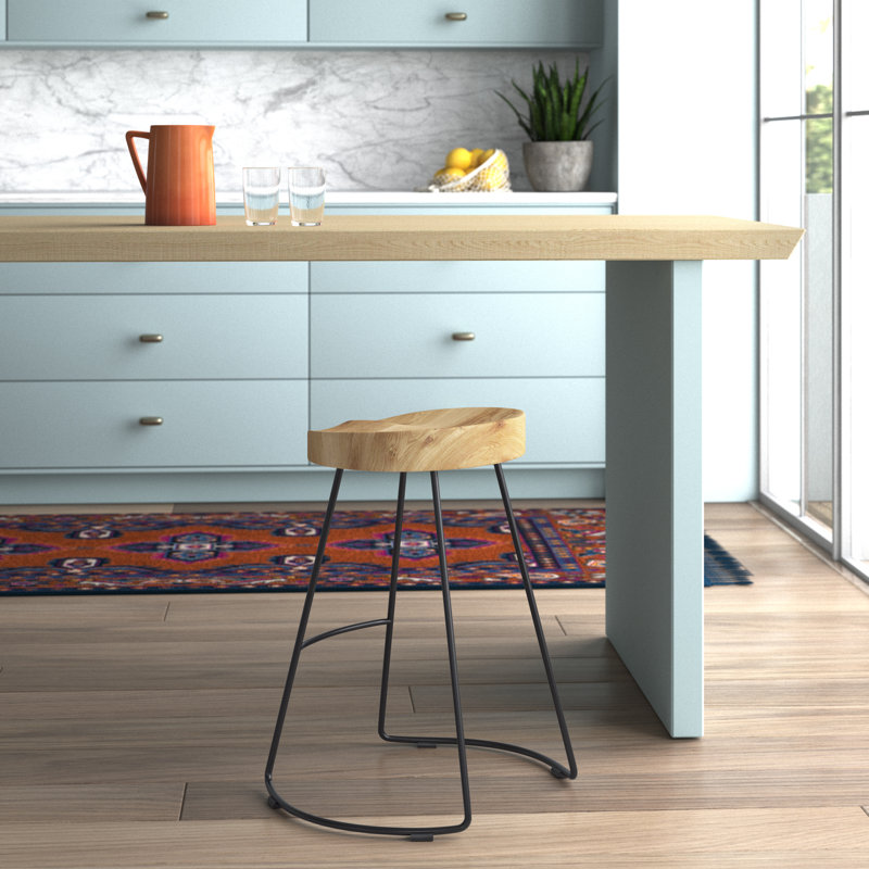 Hedden Counter Stool with Metal Frame, Counter Stool (24" Seat Height)