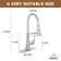 Willow Pull Down Sprayer Kitchen Faucet with Touchless Sensor, LED, Soap Dispenser and Deck Plate