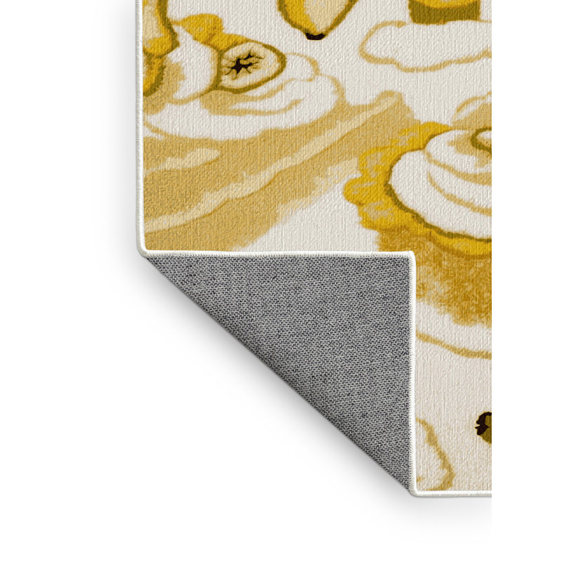  Tapis lavable et pudding à la banane, Rectangulaire 7 pi x 10 pi