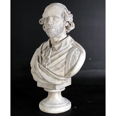 William Shakespeare Bust Life Size Statue