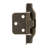 Self-Closing Semi-Concealed 1/4" overlay Face Frame Self-Close - Antique Brass - Cabinet Door Hinges (Set of 10)-9114302-125019542