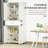 72" Freestanding Kitchen Pantry Cabinet