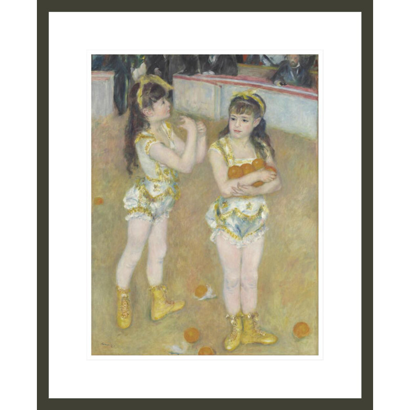Acrobates au Cirque Fernando (Francisca et Angelina Wartenberg) par Pierre-Auguste Renoir, impression giclée encadrée