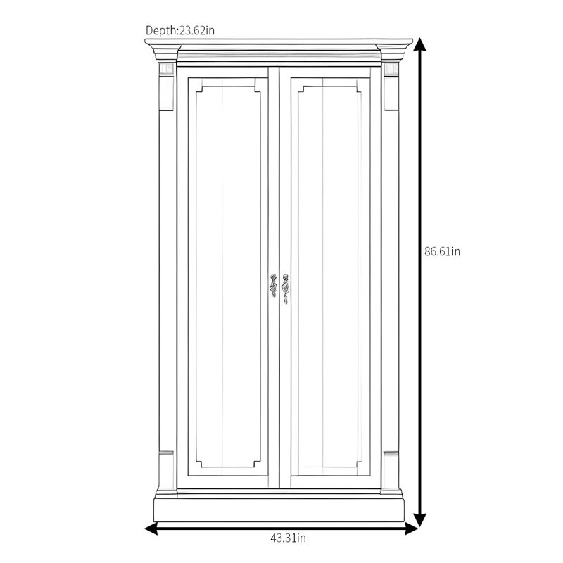 Retro And Simple Wardrobe