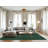 Machine Washable Solid Green Area Rug-757918442