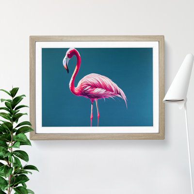 Appealing Flamingo - Single Picture Frame Print