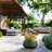 Medium Concrete Round Planter / Pot With Drainage Holes-1021015488-1021015550