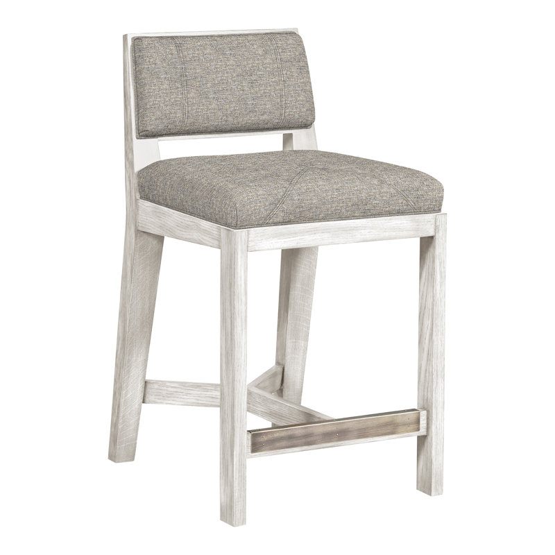 Thom Filicia Solid Wood 26.5" Counter Stool, Casa Blanca, Impala Storm