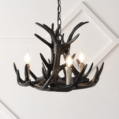 Lustre en bois à 3 lumières Rohrbach