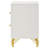 Leliea White 2-drawer Nightstand