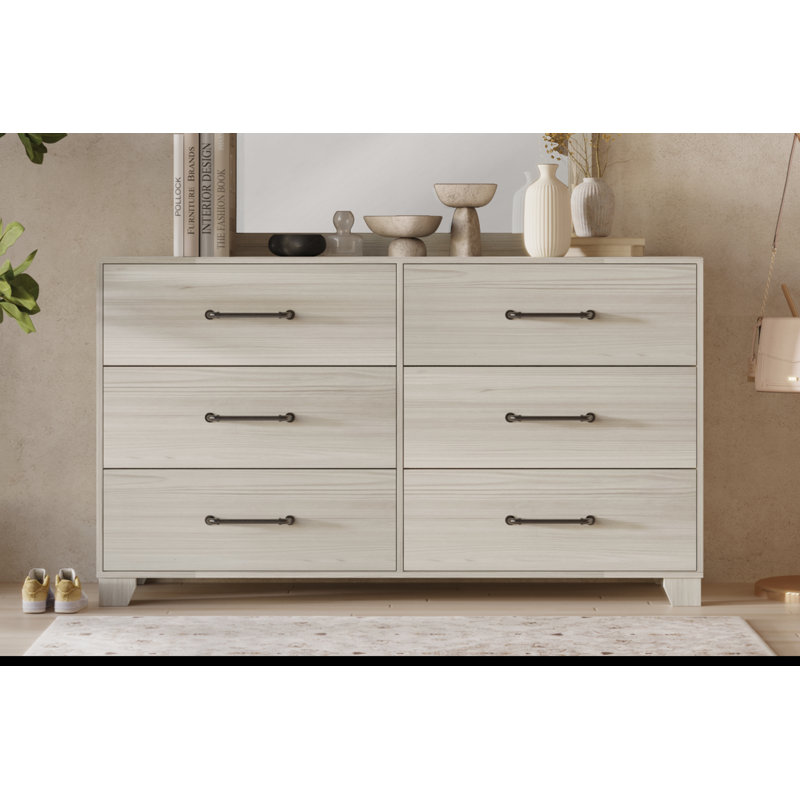 Commode double 6 tiroirs l 58,5 po