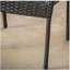 Chaise empilable en osier PE LITTLETON GREY 1pc