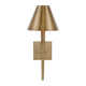 Edmont Single Light Steel Dimmable Candle Wall Light