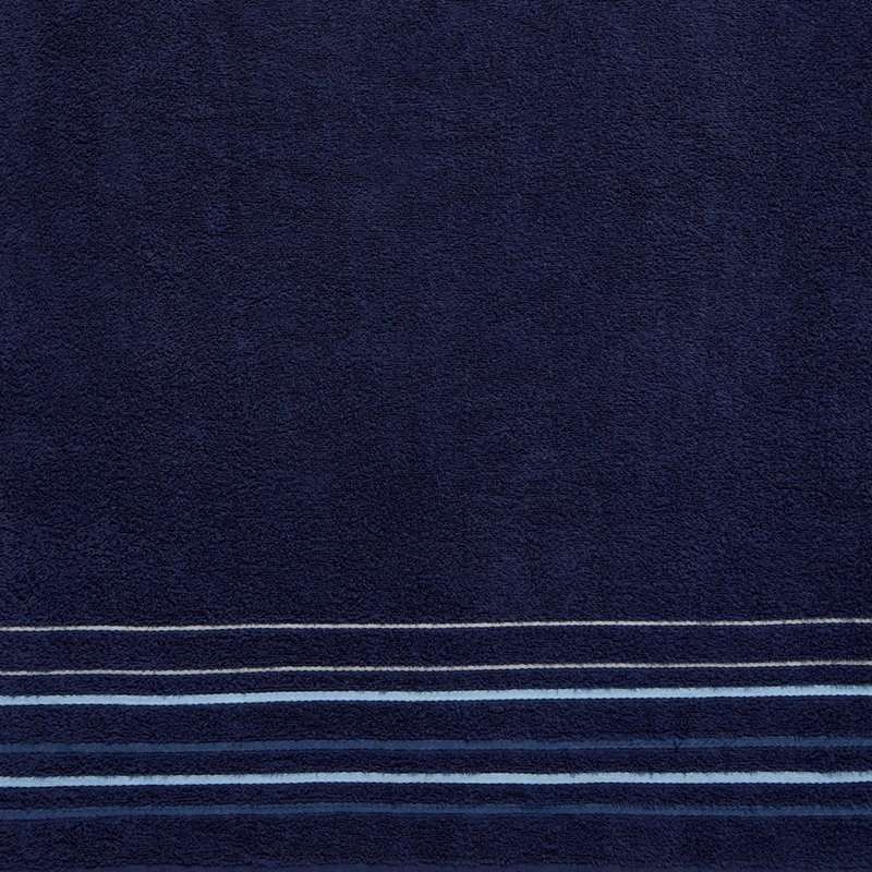 Java Stripe Soft & Absorbent Cotton Towels, Navy