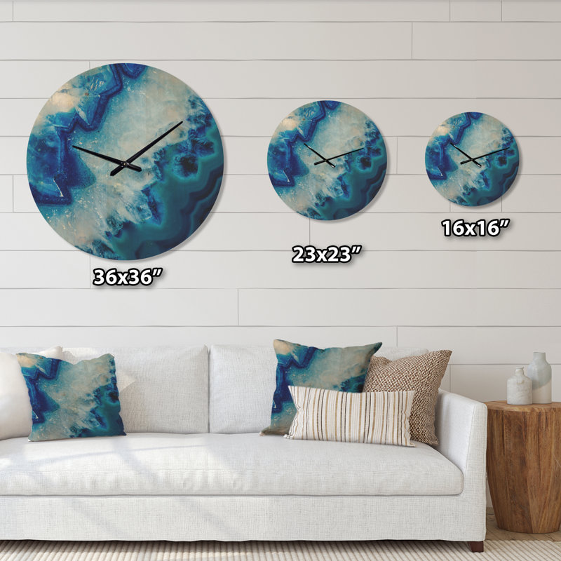 Horloge murale Geode Slice Macro, Grand