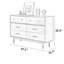 Buffet de rangement simple Nordic