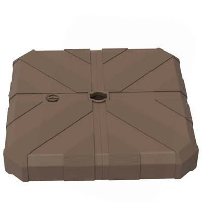 Base de parasol en porte-à-faux décalée, base de parasol d'extérieur robuste, base de parasol carrée