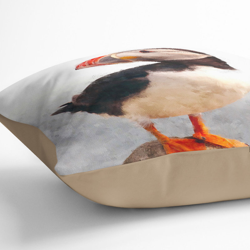Square Throw Cushion, Stone, 40cm H x 40cm W x 15cm D
