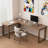 Nut-Brown L-Shaped Solid Wood desk-108954524-108954527