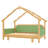 Wood Treehouse bed with Soft Cushion Rails-2082651054