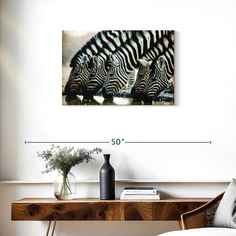 Brampt Scheveningen Zebras, 20" H x 30" W