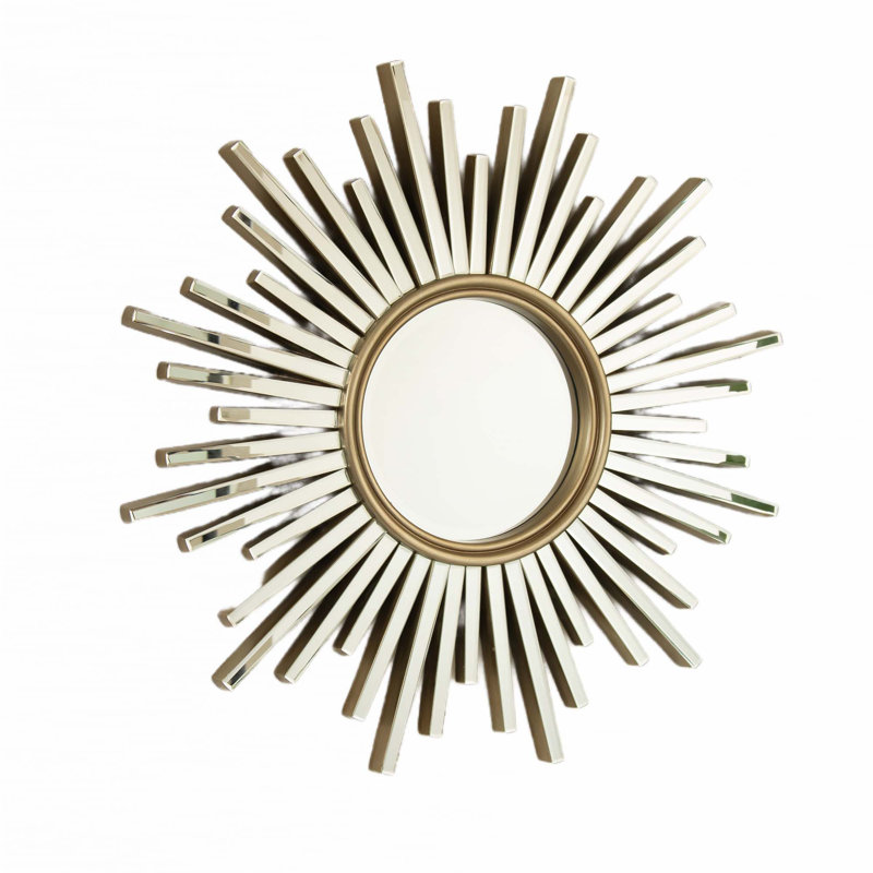 Miroir décoratif en forme de soleil