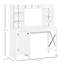 Bureau d'ordinateur avec huche et armoire Homcom Farmhouse-1461402161