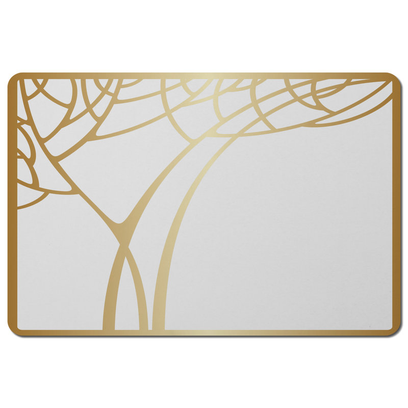Shantel Polyester, Wood No Pattern Rectangle Placemat