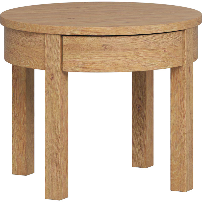 Shinde Wheel Coffee Table with Storage, Oak