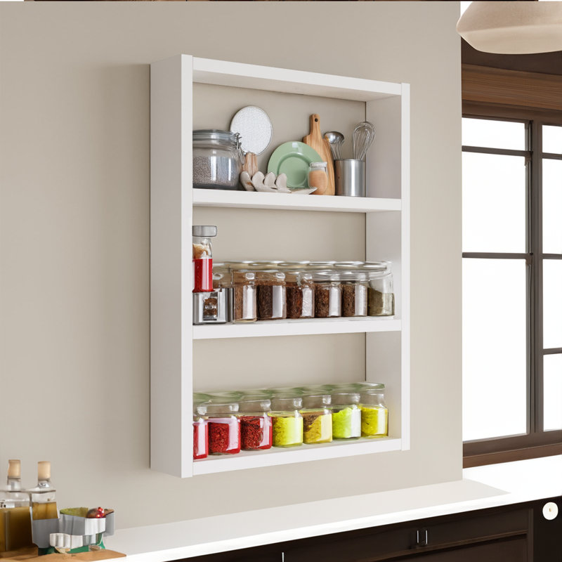 Wiebmer 3 Piece Floating Shelf, White