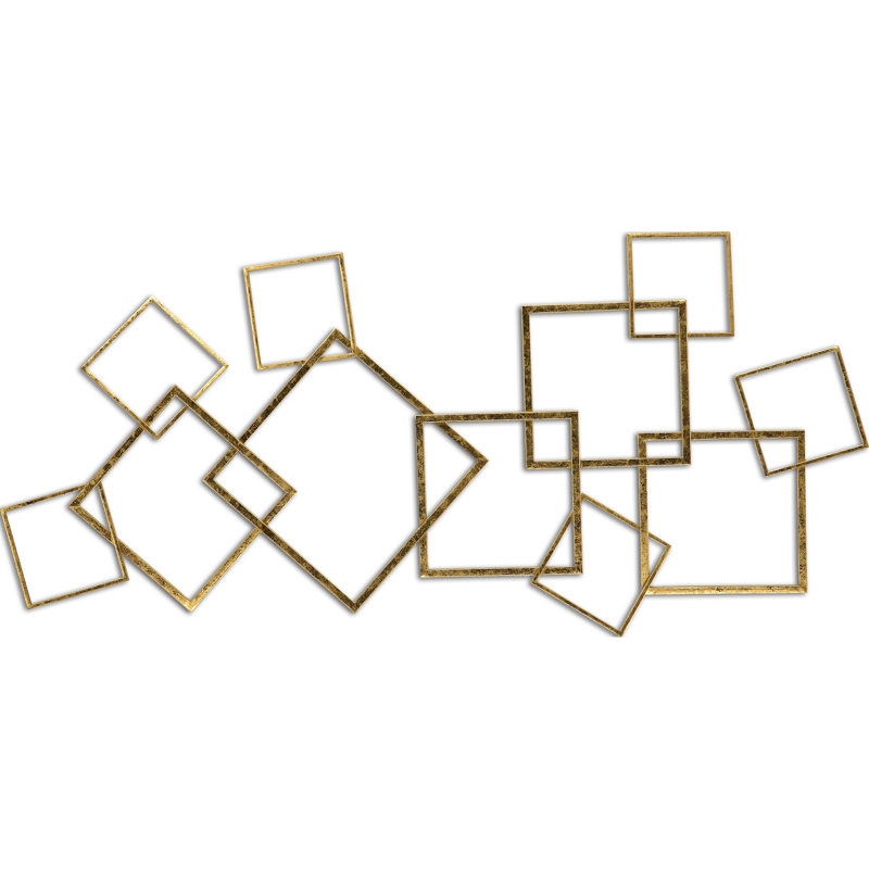 Glam Abstract Wall Decor on Metal
