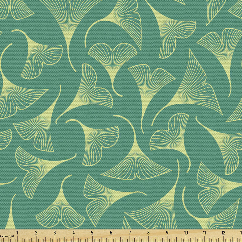 Tissu gingko Ambesonne, l 36 po x L 360 po