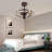Latravion 3 - Blade Caged Ceiling Fan with Remote Control and Light Kit Included-1369672801-1369672802