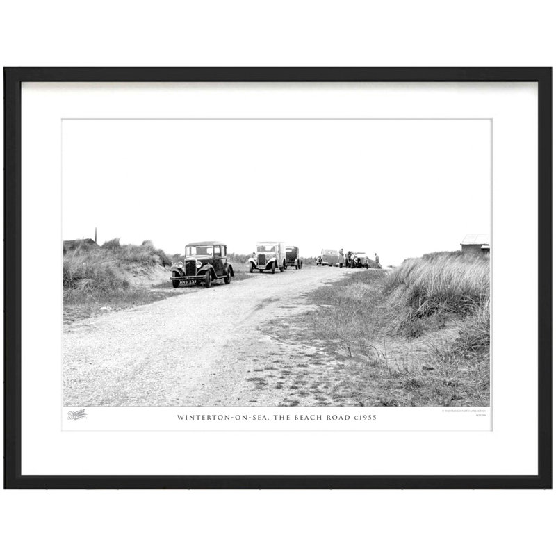 Winterton-on-Sea, The Beach Road C1955 by Francis Frith - Single Picture Frame Print, 60cm H x 80cm W x 2.3cm D