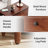 11.81" Solid Wood Narrow End Table