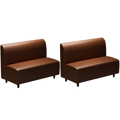 Banc rembourré en similicuir Nessi