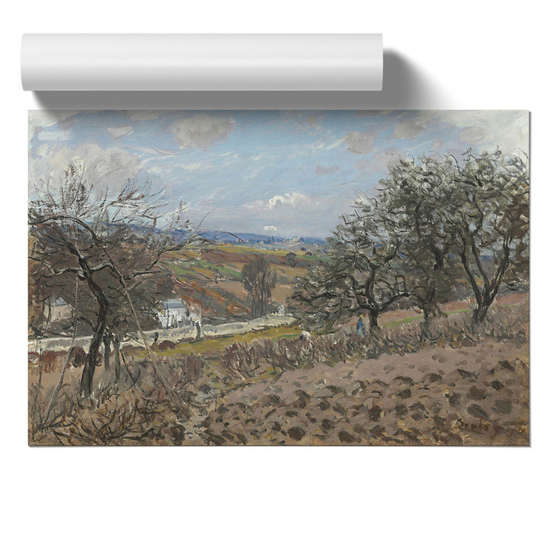 Bougival by Alfred Sisley - Frameless Print, 42cm H x 59cm W x 0.1cm D
