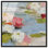 «Silk Lilies III», reproduction d'art acrylique encadrée par Art Remedy, cadre noir, 16 x 16